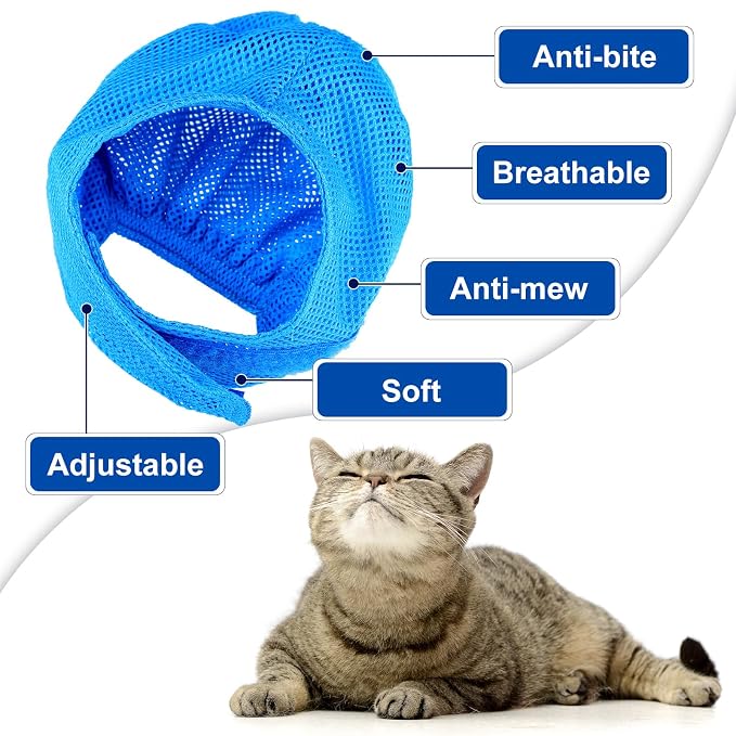 10 Pcs Cat Bathing Bag Set Pet Mesh Shower Bag Anti Bite and Scratch Pet - Image 3