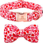 Lionheart glory Dog Bow Collar Valentine's Day Dog Collar by LionheartGlory