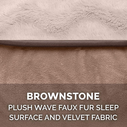 Furhaven Memory Foam Dog Bed for Medium/Small Dogs w/ Removable Bolsters & - Image 6