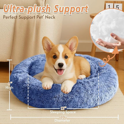 JOLLYVOGUE Calming Small Dog & Cat Bed - Image 4