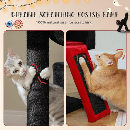PAWZ Road Large Cat Tree, 41 Inches Gothic Cat Tower - Image 7