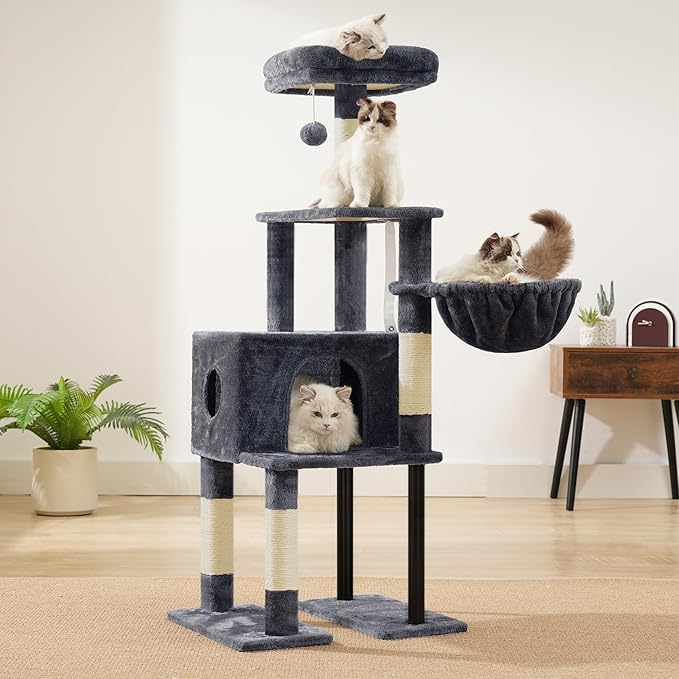 Heybly Cat Tree, 49.2 Inches Cat Tower - Image 4
