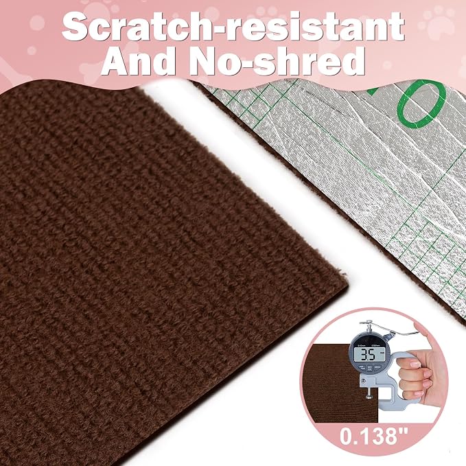 Cat Scratcher Pad, 47.2"x15.8" Scratching Mat, Trimmable Anti Scratch Bed Couch - Image 5