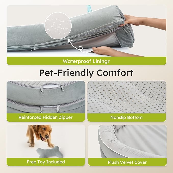 Large Orthopedic Dog Bed, 36 in. Dog Bed - Image 5