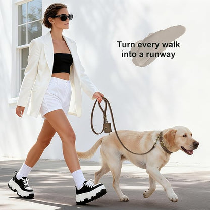 Didog Soft PU Leather Dog Collar, Stylish Quick Released Dog Collar - Image 4