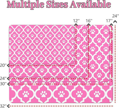 Dog Food Mat 12X20 Inch Pet Feeding Absorbent Mats - Image 4