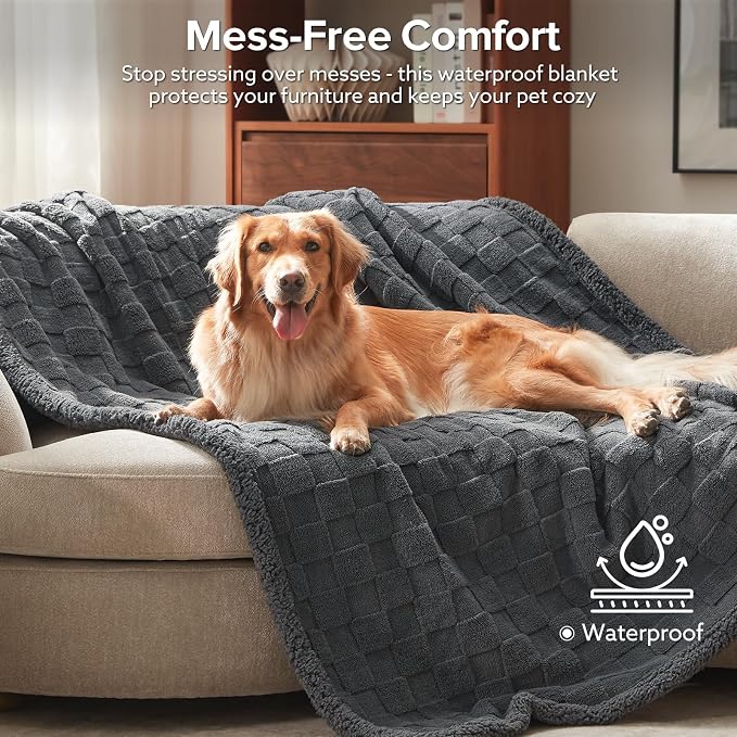 GASUR Waterproof Dog Blankets for Large Medium Dogs, Dog Blanket for Couch Bed - Image 2