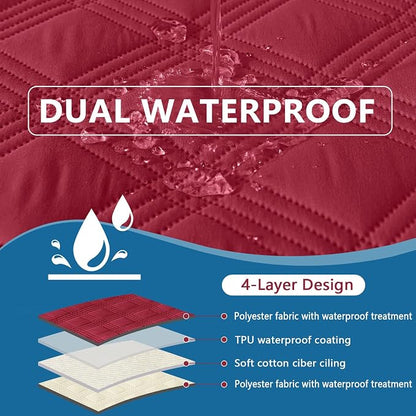 hyha Waterproof Dog Blanket, Reversible Pet Bed Blanket, Soft Sofa Couch Cover - Image 2