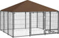 PawHut Outside Dog Kennel, Garden Playpen Fence Crate Enclosure Cage Rotating by PawHut