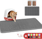 Cat Litter Mat - 46'' x 35'' Small Litter Trapping Mat, Waterproof, Urine-Proof by Powools