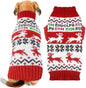 Dog Christmas Sweater Xmas Pet Clothes Cute Reindeer Christmas Dog Costume by DOGGYZSTYLE