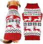 Dog Christmas Sweater Xmas Pet Clothes Cute Reindeer Christmas Dog Costume by DOGGYZSTYLE