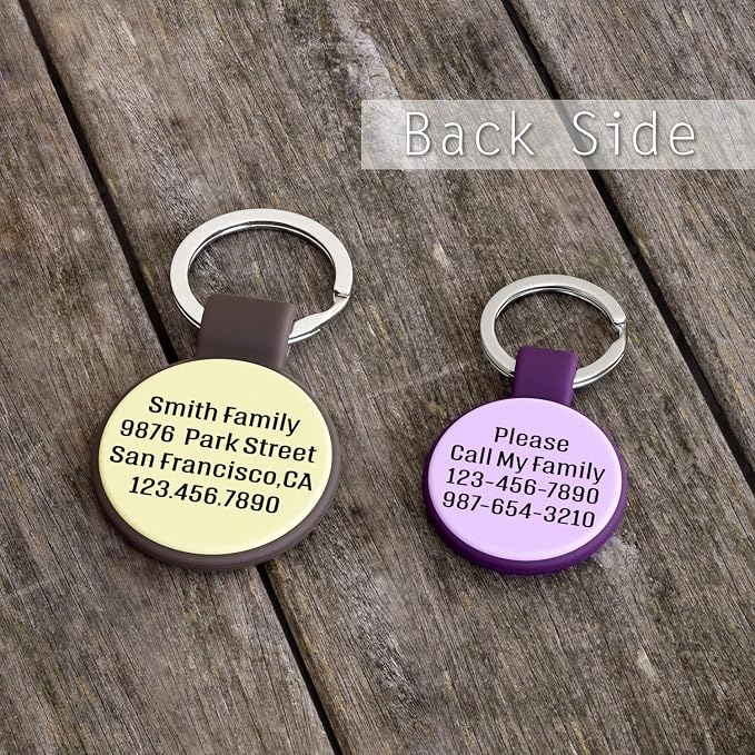 Silent Silicone Dog Tags, Custom Engraved Pet ID Tags - Image 4