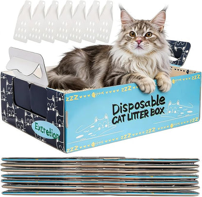 Hiceeden 8 Pcs Disposable Litter Box by Hiceeden