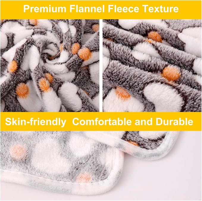 3 Pack Cat and Dog Blanket Soft & Warm Fleece Flanne Pet Blanket, Great Pet - Image 3