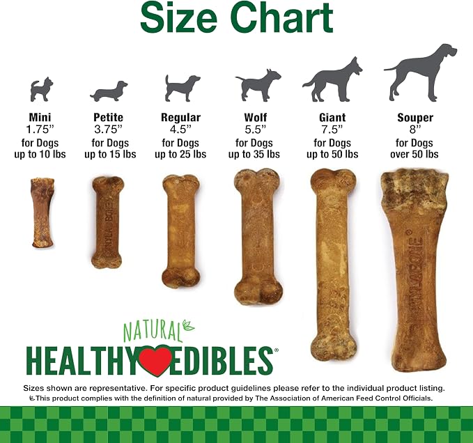 Nylabone Healthy Edibles Natural Dog Chews, Long Lasting Bones - Image 6