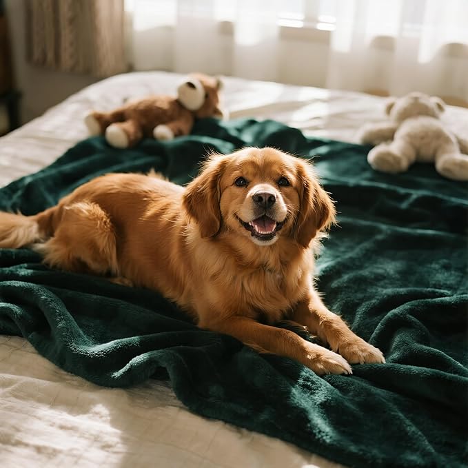 gogobunny Waterproof Bed Blanket, Reversible Sherpa Fleece Throw Blanket - Image 3