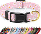 Reflective Dog Collar for Large Dogs, Cute Daisy Theme Adjustable Heavy-Duty by TMOODEL
