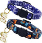 Elegant little tail 2 Pack Cat Collar- Christmas Cat Collars Breakaway by Elegantlittletail