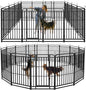 Heavy Duty Dog Playpen: 16 Steel Panels 47" Height, Square Steel Pipe by Committedtobetterpetlife