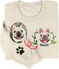 LOVELYPOD Custom Embroidered Dog Mom Sweatshirt by LOVELYPOD