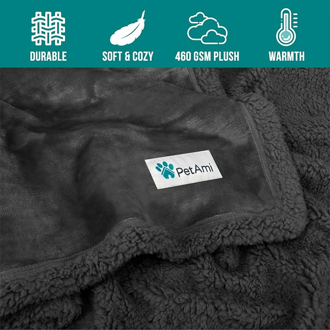 PetAmi Dog Blanket for Bed, XL Pet Blanket Large Dogs, Fleece Furniture Couch - Image 8