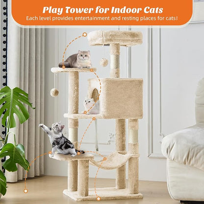 Cat Tree Tower 44 Inch, Small Cat Tower - Image 5