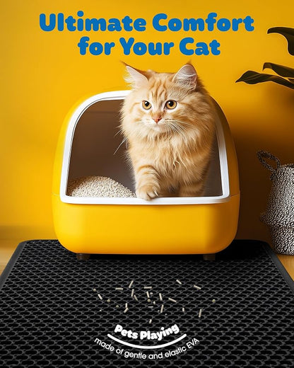 Cat Litter Mat - 23.2'' x 29.1'' Large Litter Trapping Mat, Waterproof - Image 3