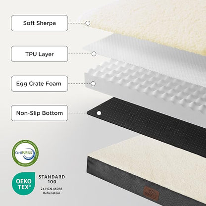 Bedsure XL Dog Beds Large Sized Dog -Comfy Flat Extra Large Pet Beds - Image 5