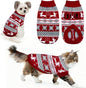 Dog Christmas Sweater Pet Winter Warm Coat Pajamas Small Dog Sweaters Reindeer by GOYOSWA