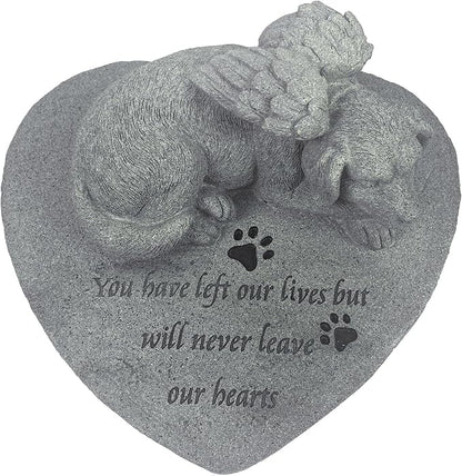 Angel Dog Pet Memorial Stone, Outdoor Decor, Pet Loss Headstone, Memorial - Image 4