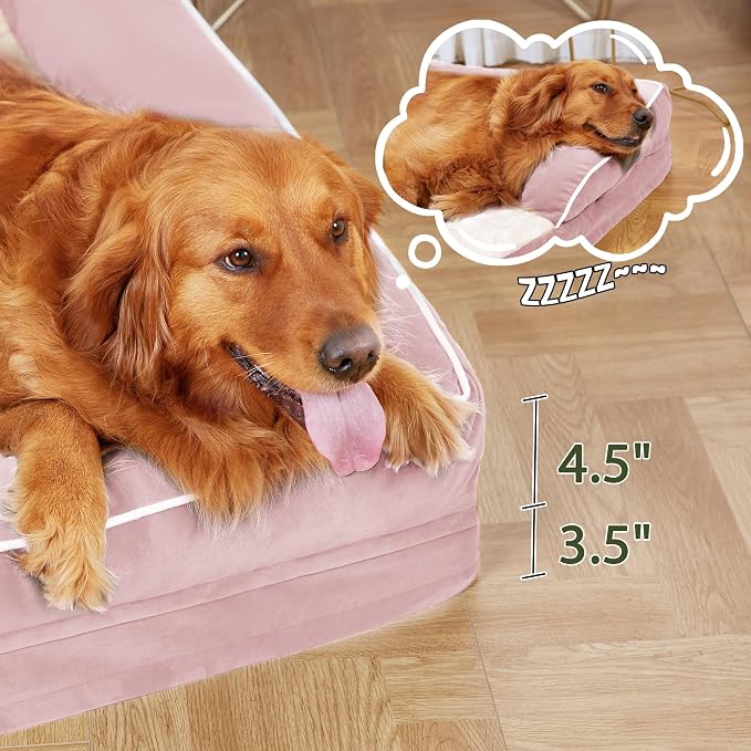 Orthopedic XXL Dog Beds, Waterproof Egg Crate Foam Big Pet Bed - Image 6