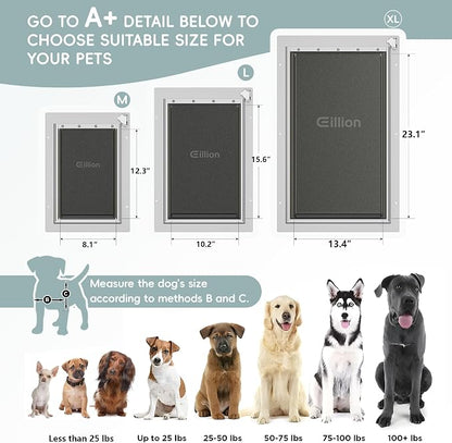 Medium Dog Door for Door, Doggy Door - Image 6