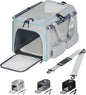 Cat, Dog Carrier for Pets up to 15 lbs, Soft-Sided Collapsible Pet Carrier by Hannadepot