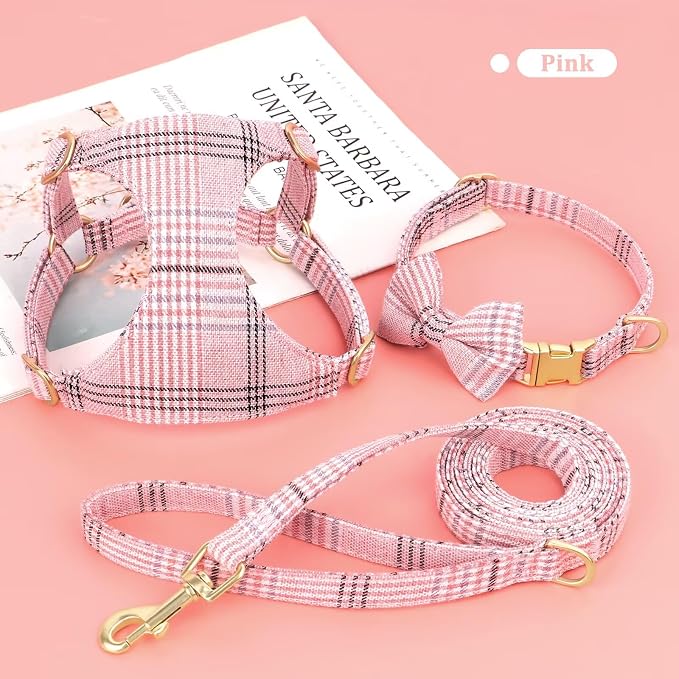 Beirui Cute Extra Small Dog Harness Collar and Leash Set - Image 2
