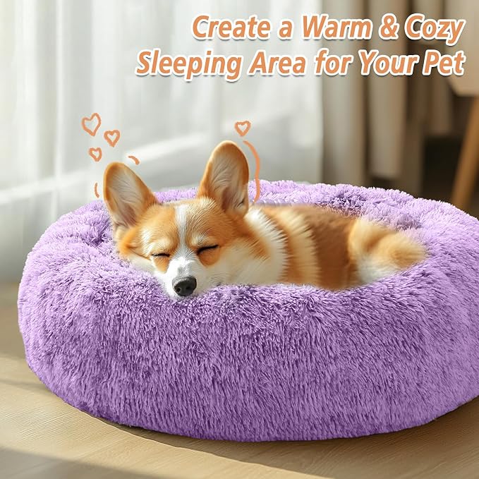 JOLLYVOGUE Calming Small Dog & Cat Bed - Image 4
