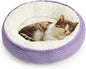 Love's cabin Round Donut Cat and Dog Cushion Bed, 20in Pet Bed by Lovescabin