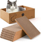 AUSCAT Cat Scratcher Box with 6PCS Cat Scratching Board, Cardboard Cat by AUSCAT