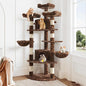 Allewie 73in Fan-Shaped Space-Saving Corner Cat Tower/Multi-Level Tall Cat Tree by Allewie