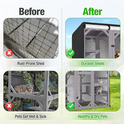 Kingling Outdoor Cat House Cover - Image 5