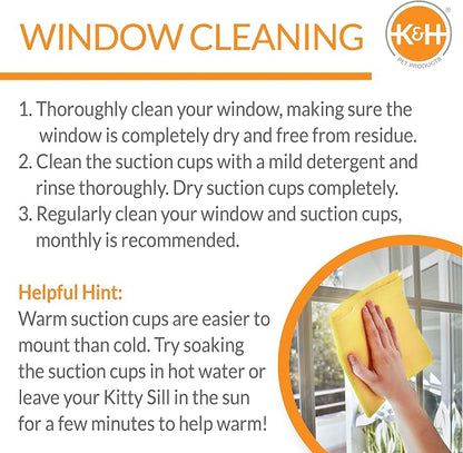 K&H Pet Products EZ Mount Cat Window Perch Kitty Sill Scratcher Cradle - Image 6