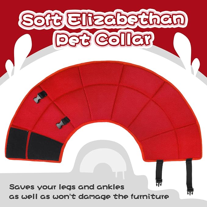 Dog Cone Collar Soft Cone for Medium Dogs After Surgery Adjustable Elizabethan - Image 7