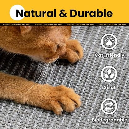 Cat Scratcher Mat, Natural Sisal Cat Scratch Pad - Image 5