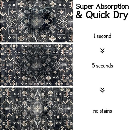 Pet Food Mats for Floor, Absorbent Dog Mat for Food and Water Dispenser Mat - Image 4