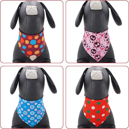 30 Pcs Polka Dot Dog Bandanas for Small Dogs Medium Stitch Dog Bandana Bulk - Image 4