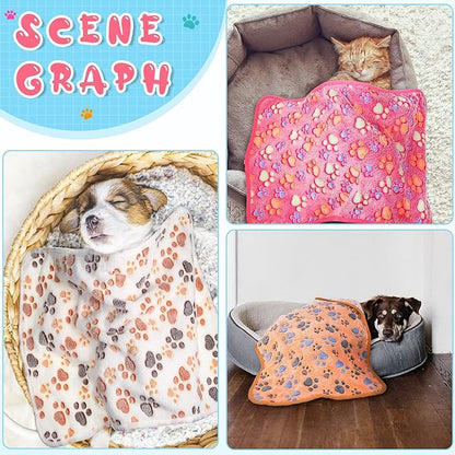 Tatuo 4 Pcs Dog Blanket for Pet Cat Blankets Indoor Puppy Teething Stuff Toys - Image 5