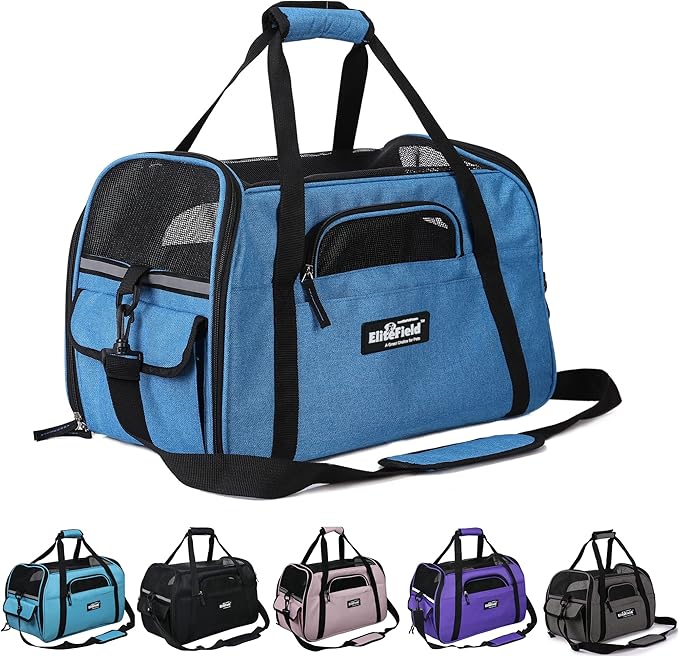 EliteField Soft Pet Carrier Soft Sided Dog Puppy Cat Carrier Travel Bag by EliteField