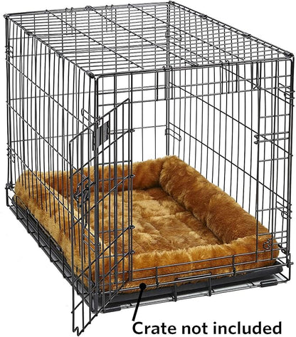 MidWest Homes for Pets QuietTime XXS Dog Bed – Cinnamon Faux Fur Bolster - Image 3