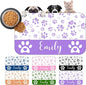 Personalized Dog Cat Mat with Name Photo Custom Placemat Feeding Mats by MYESCUSTOM