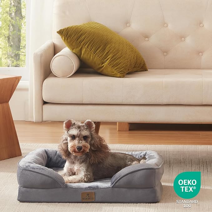 Bedfolks Orthopedic Dog Bed Extra Small, Waterproof Dog Sofa Bed - Image 8